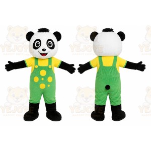 Green Panda Mascot Costume