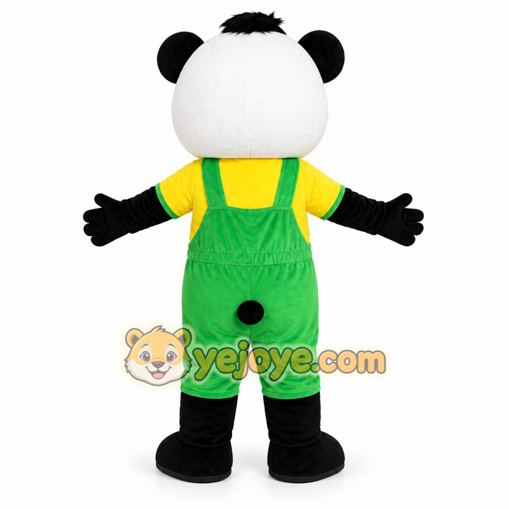 Green Panda Mascot Costume Green Panda Mascot Costume
