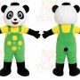 Green Panda Mascot Costume