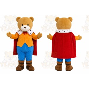 Bear Prince Mascot Costume