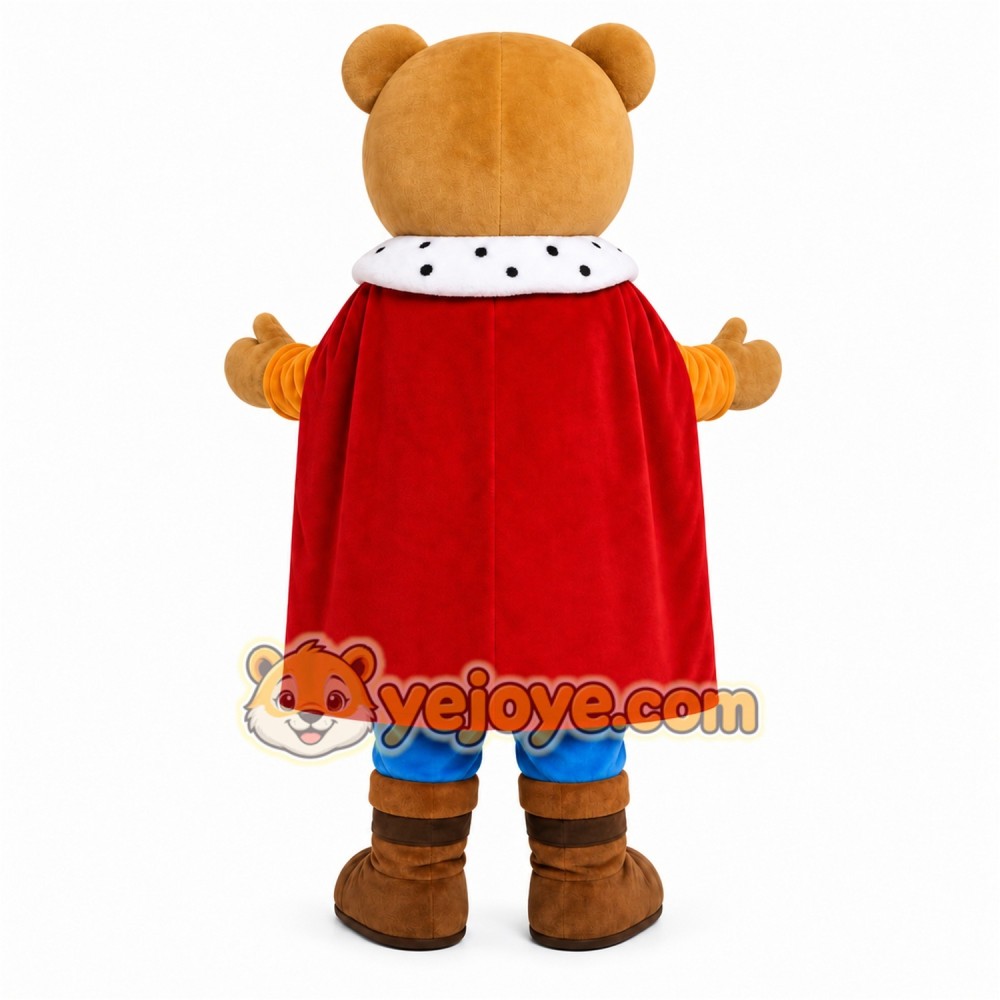 Bear Prince Mascot Costume Bear Prince Mascot Costume