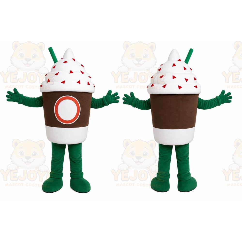 Coffee Cup Mascot Costume