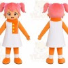 Pink Hair Girl Mascot Costume