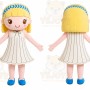 Blonde Doll Mascot Costume