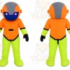 Orange Robot Mascot Costume