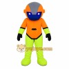 Orange Robot Mascot Costume Orange Robot Mascot Costume