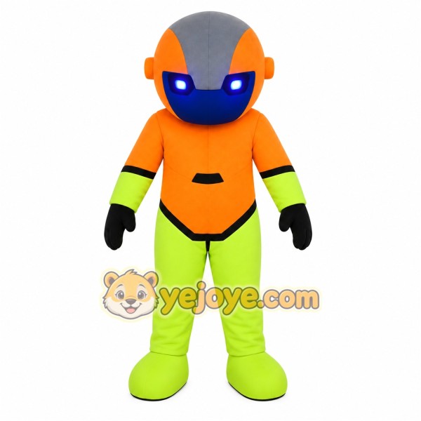 Orange Robot Mascot Costume