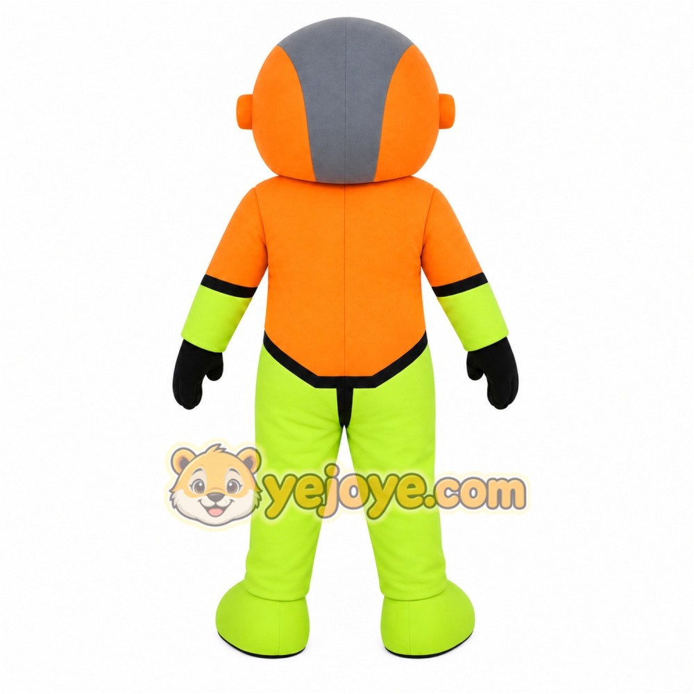 Orange Robot Mascot Costume Orange Robot Mascot Costume