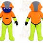 Orange Robot Mascot Costume