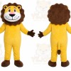 Yellow Lion Mascot Costume