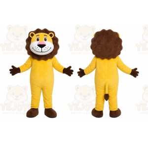 Yellow Lion Mascot Costume