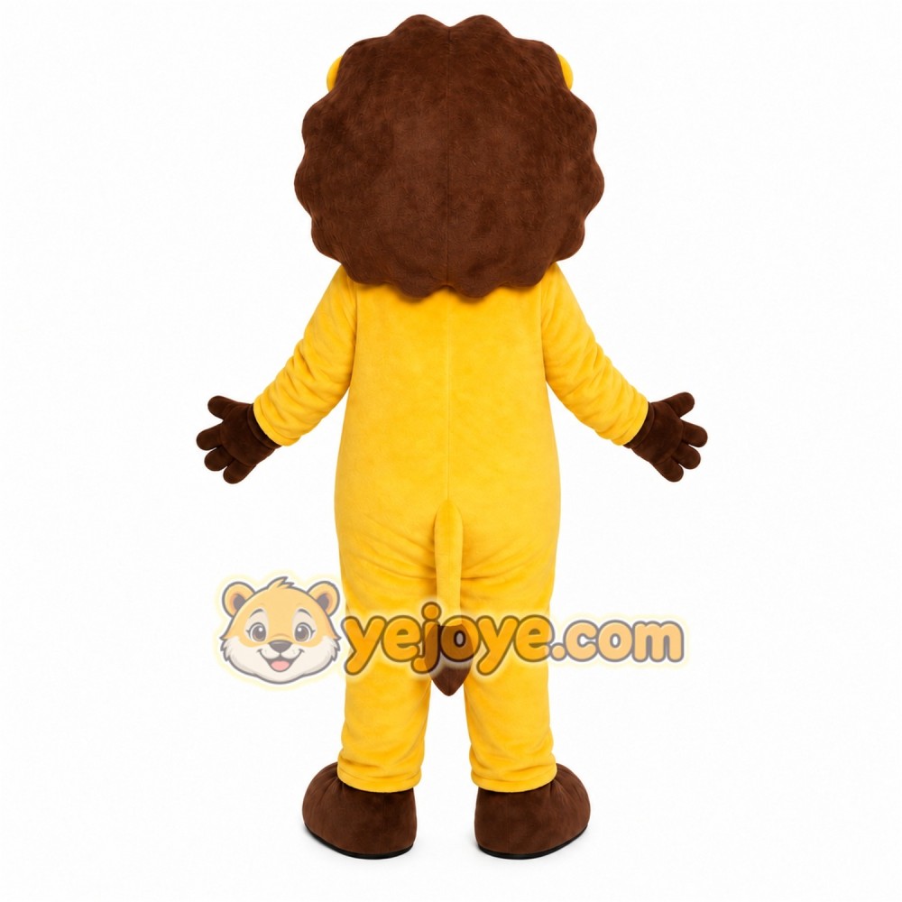 Yellow Lion Mascot Costume Yellow Lion Mascot Costume