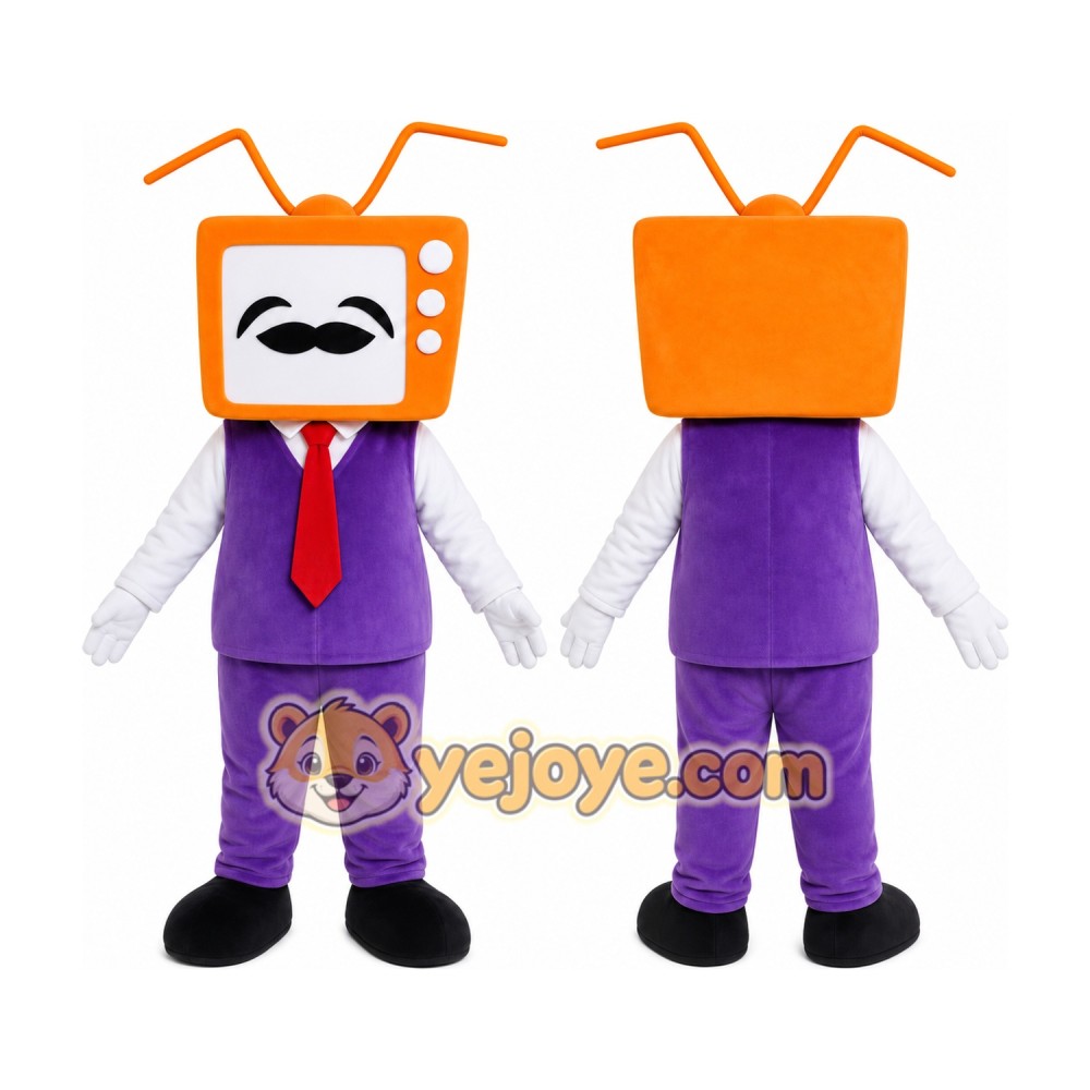 TV Head Character Mascot Costume TV Head Character Mascot Costume