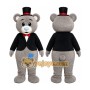 Top Hat Bear Mascot Costume