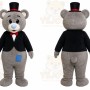 Top Hat Bear Mascot Costume