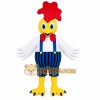 Striped Rooster Mascot Costume Striped Rooster Mascot Costume
