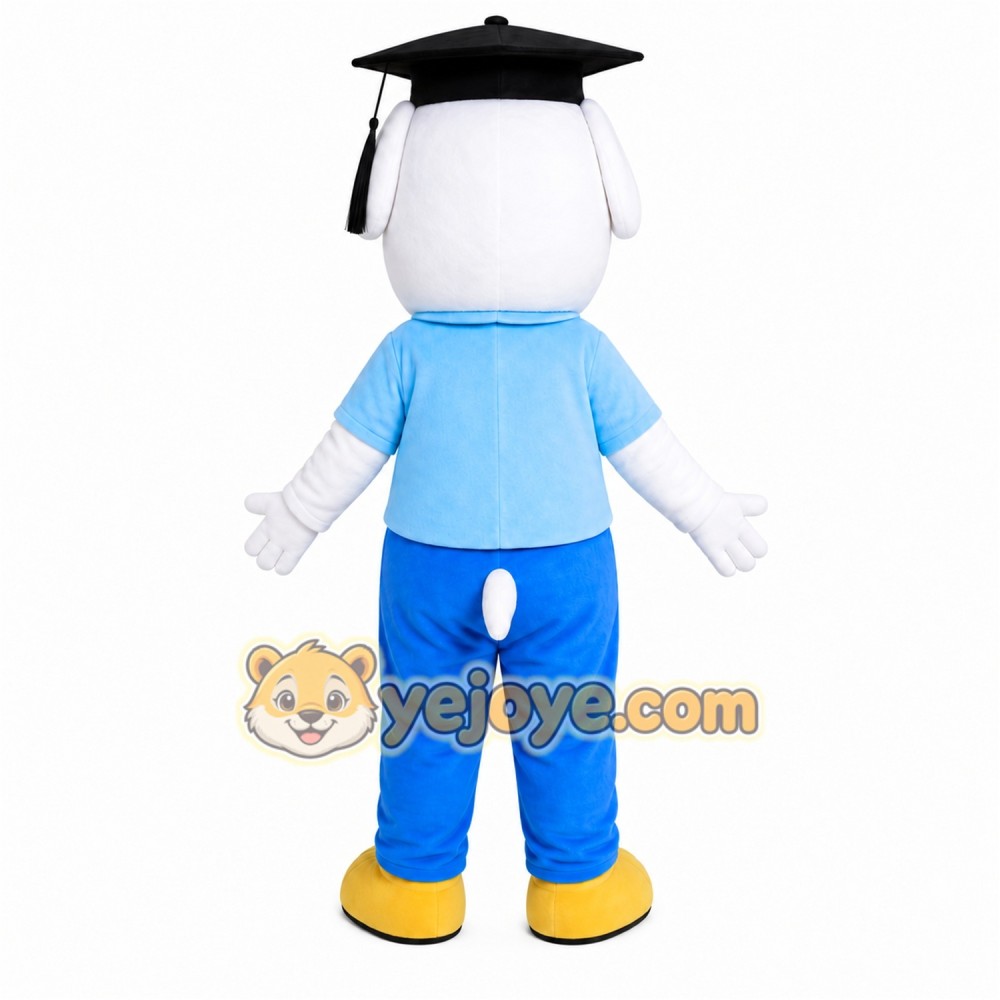 Graduate Boy Mascot Costume Graduate Boy Mascot Costume