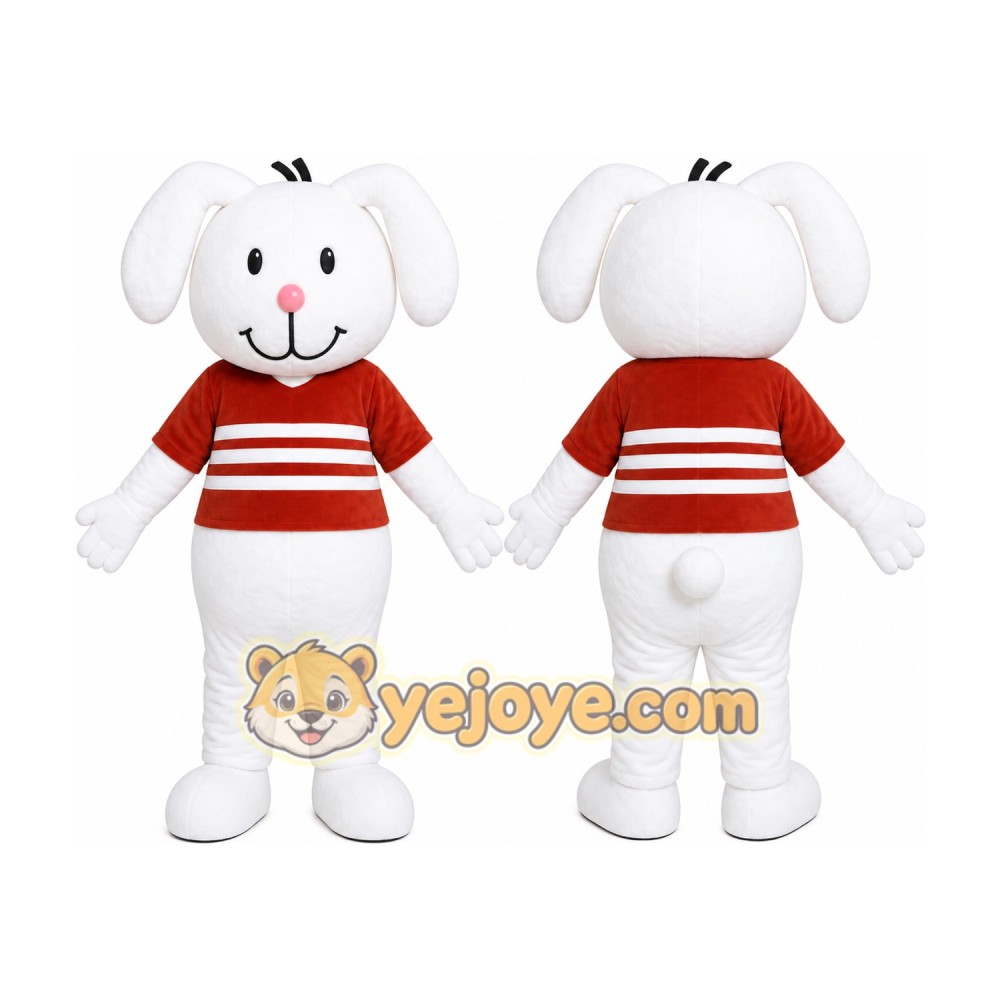Striped Puppy Mascot Costume Striped Puppy Mascot Costume