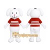 Striped Puppy Mascot Costume Striped Puppy Mascot Costume