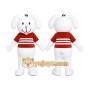 Striped Puppy Mascot Costume