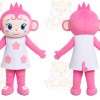 Pink Doll Mascot Costume