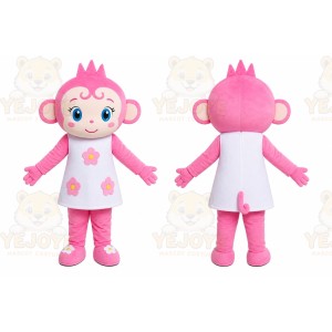 Pink Doll Mascot Costume
