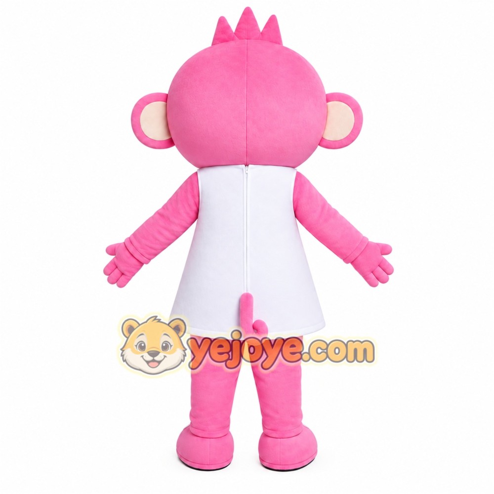 Pink Doll Mascot Costume
