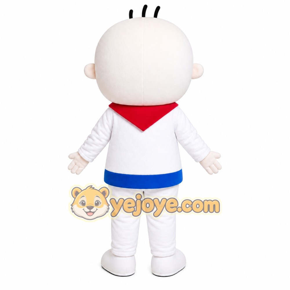White Baby Character Mascot Costume White Baby Character Mascot Costume