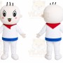White Baby Character Mascot Costume