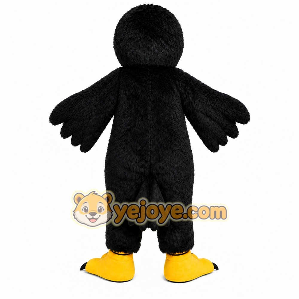 Black Bird Mascot Costume Black Bird Mascot Costume