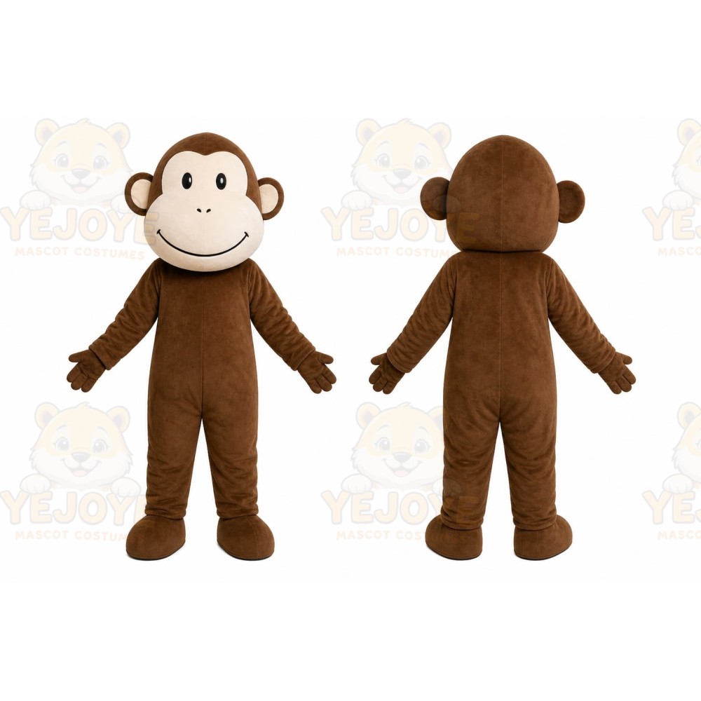 Brown Monkey Mascot Costume