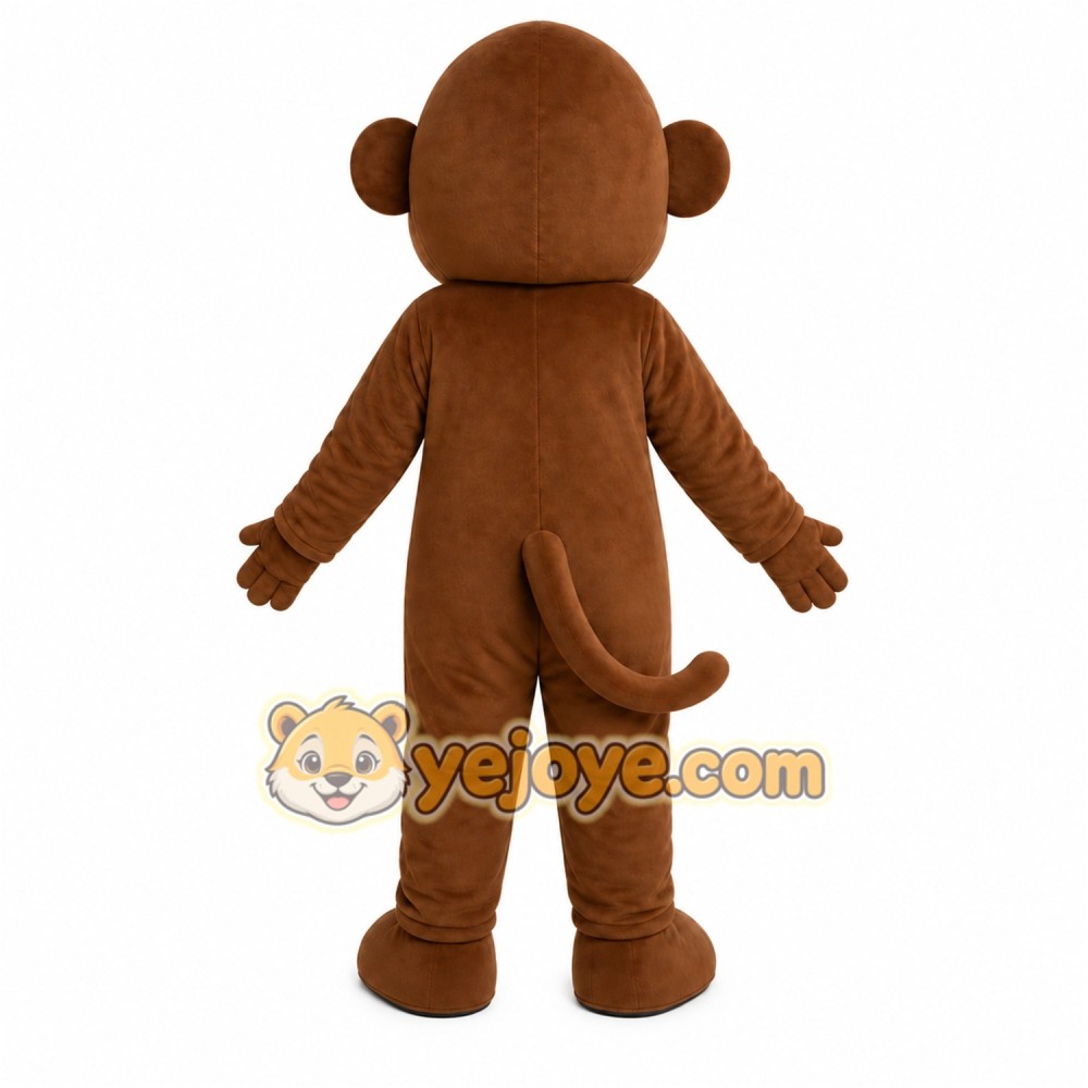 Brown Monkey Mascot Costume Brown Monkey Mascot Costume