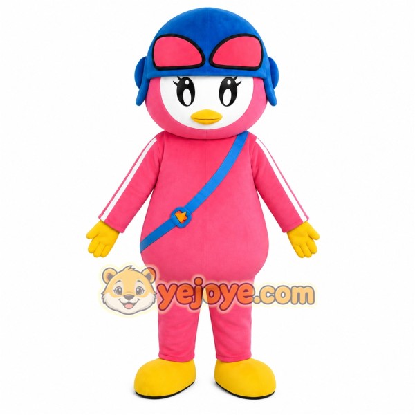 Pink Girl Sunglasses Mascot Costume