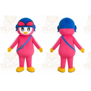 Pink Girl Sunglasses Mascot Costume