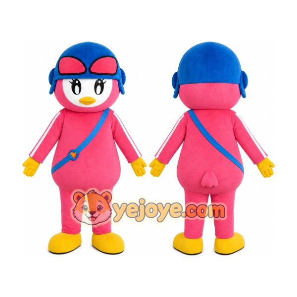 Pink Girl Sunglasses Mascot Costume