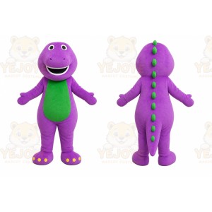 Purple Dinosaur Mascot Costume
