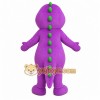 Purple Dinosaur Mascot Costume