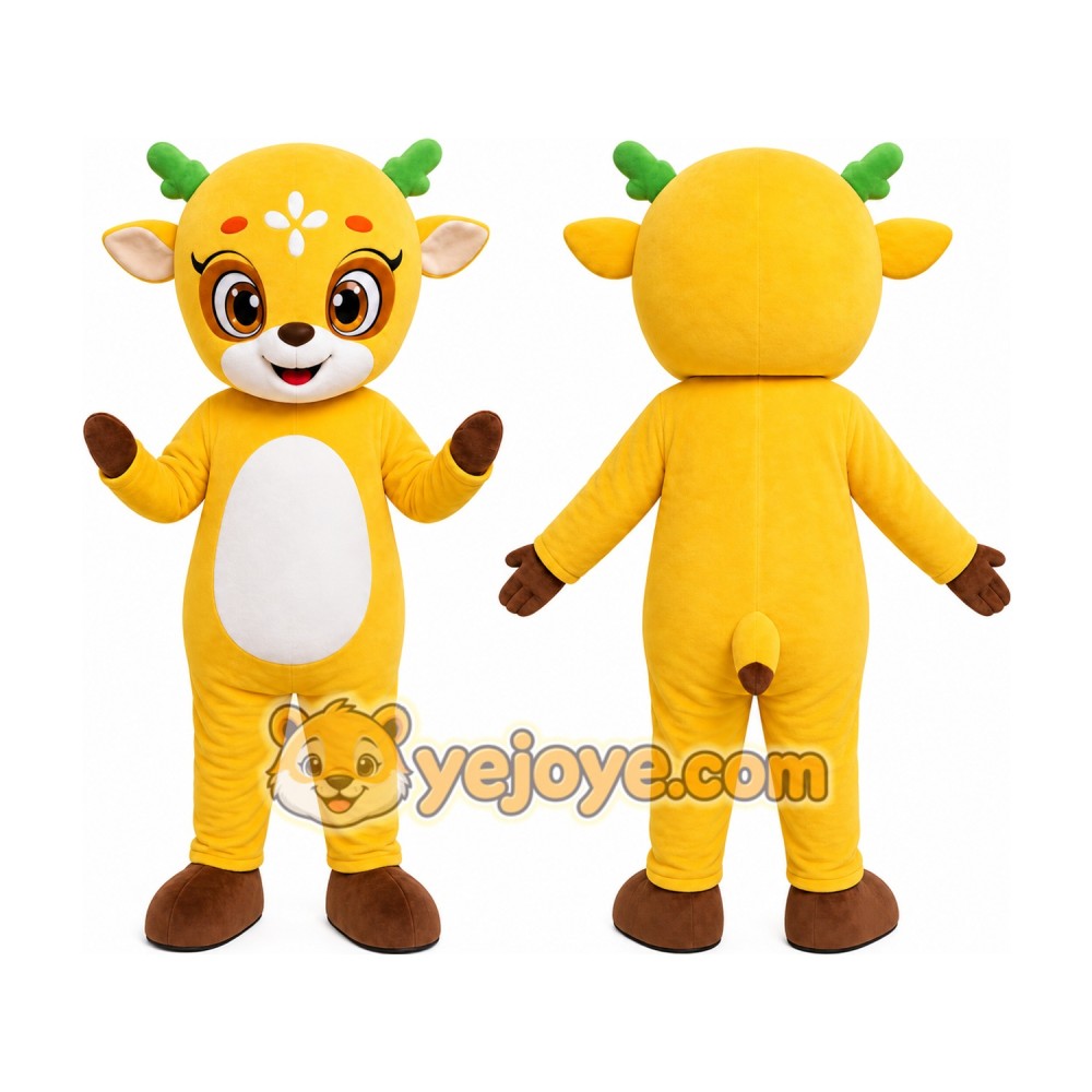 Yellow Lion Mascot Costume Yellow Lion Mascot Costume