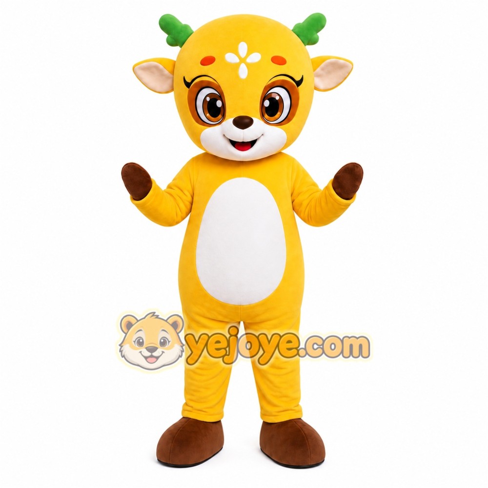 Yellow Lion Mascot Costume Yellow Lion Mascot Costume