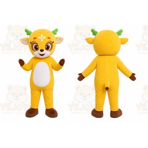 Yellow Lion Mascot Costume
