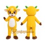 Yellow Lion Mascot Costume