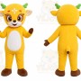Yellow Lion Mascot Costume
