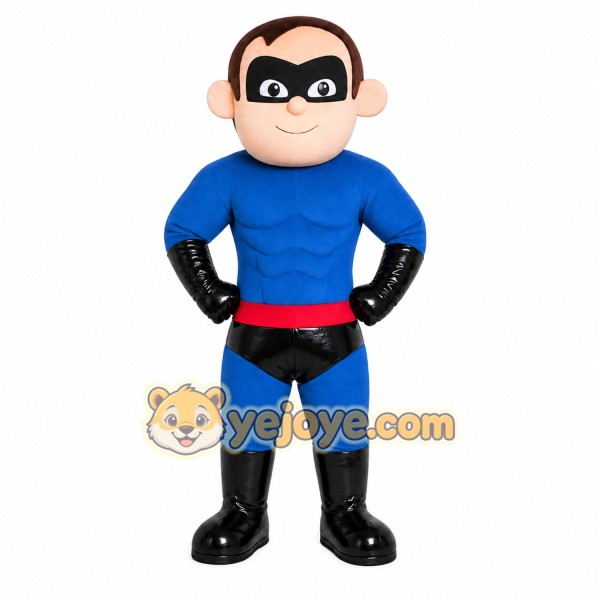 Superhero Boy Mascot Costume