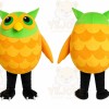 Orange Owl Mascot Costume