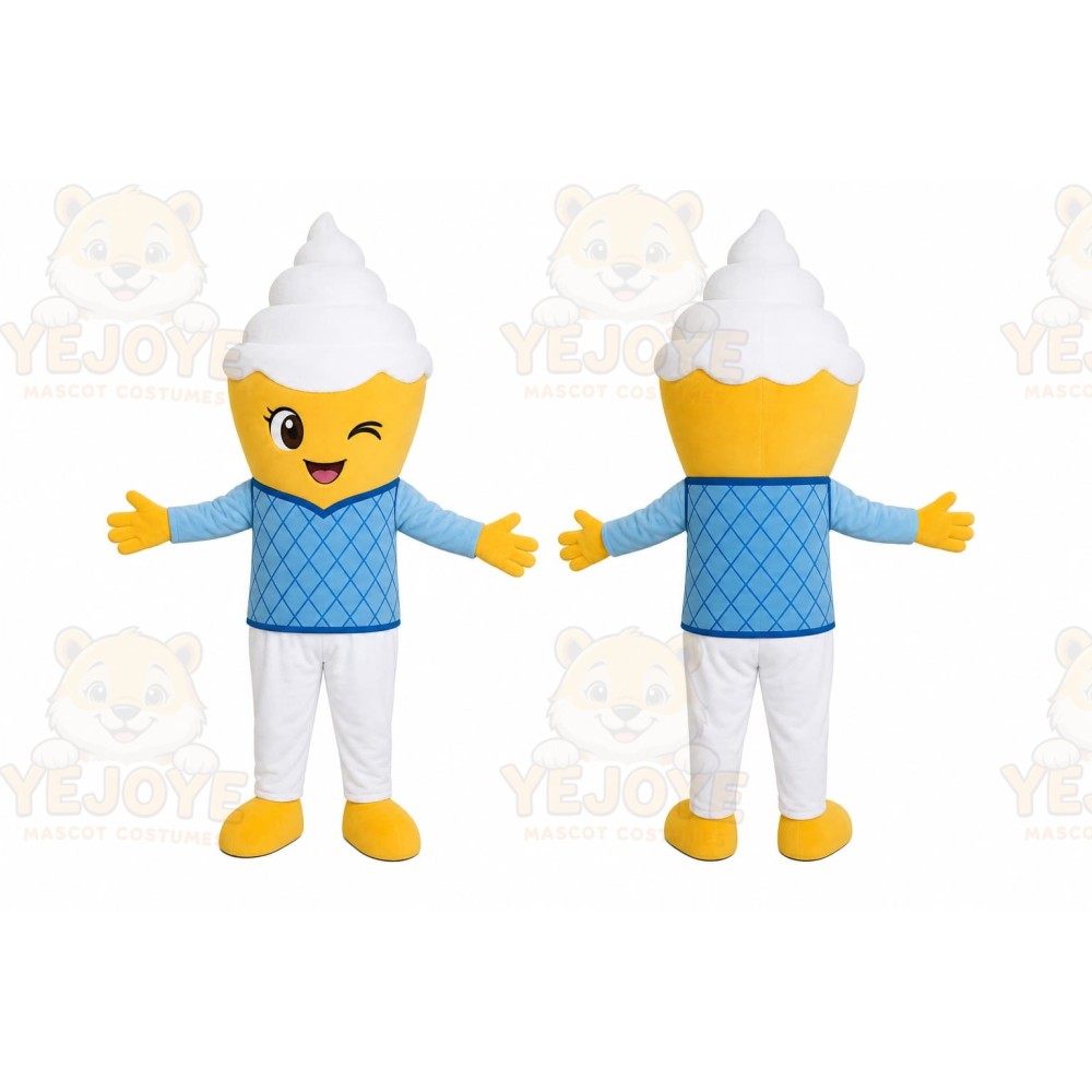 Yellow Hair Boy Mascot Costume
