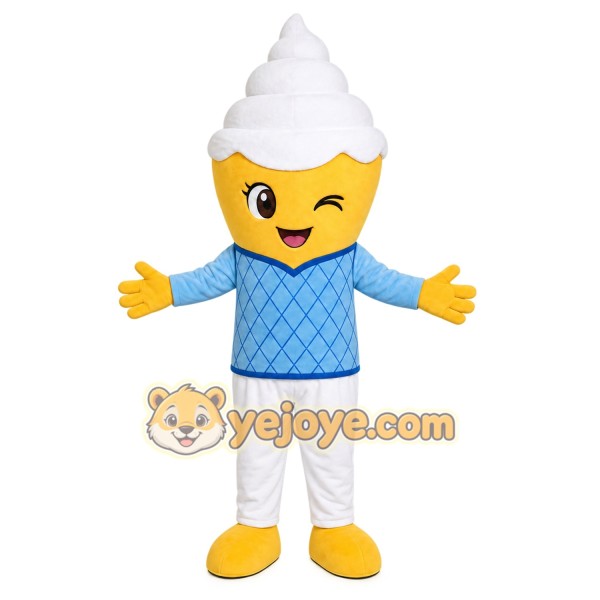 Yellow Hair Boy Mascot Costume