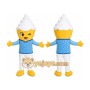 Yellow Hair Boy Mascot Costume