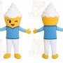 Yellow Hair Boy Mascot Costume