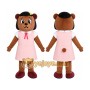Pink Dress Bear Mascot Costume