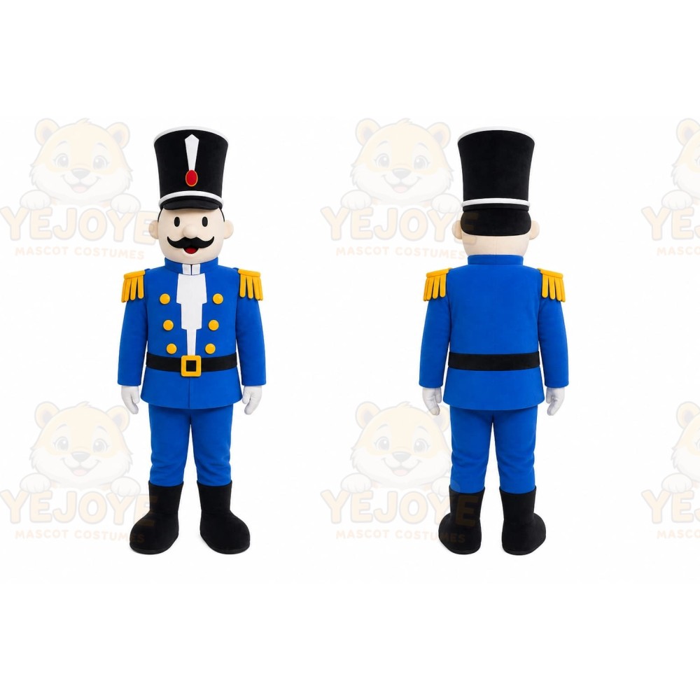 Blue Toy Soldier Mascot Costume
